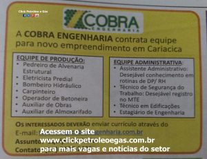 vagas cobra engenharia