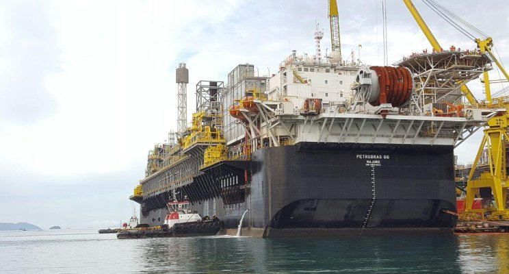 5 plataformas, são elas: P-66, P-67, P-68, P-69 e P-70