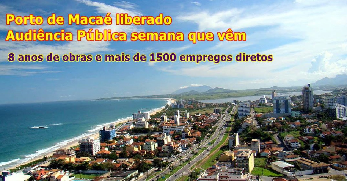 Macaé visão de cima vagas e obras