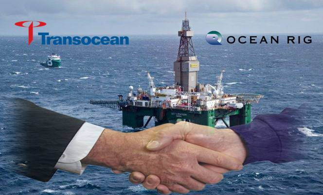 Transocean-Ocean Rig fusão vagas