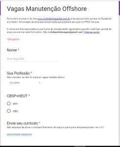 Offshore Maintenance Vacancies