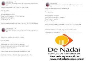 De Nadai Offsshore Macaé vagas e-mail