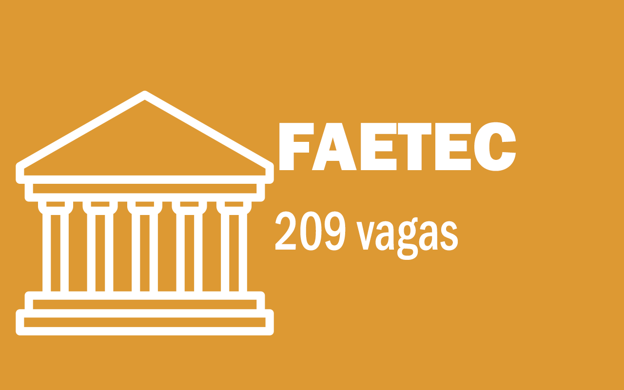 concurso Faetec Rio