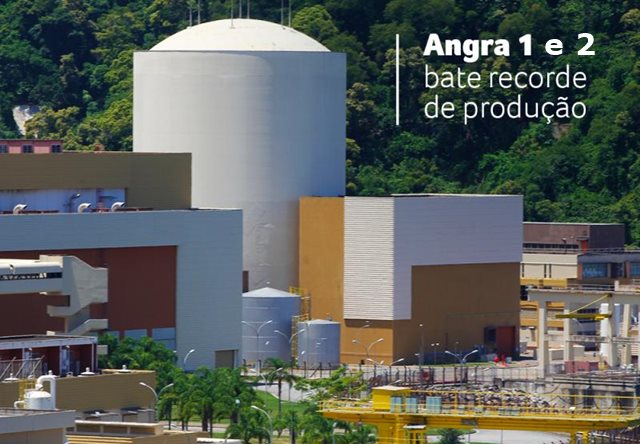 Energia nuclear atinge recorde de geração no Brasil, usinas Angra 1 e 2 tiveram em 2019 o melhor ano de sua históriaação no Brasil, Angra 1 e 2 tiveram em 2019 o melhor ano de sua história