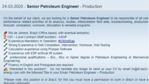 EP2C job openings March 26 2