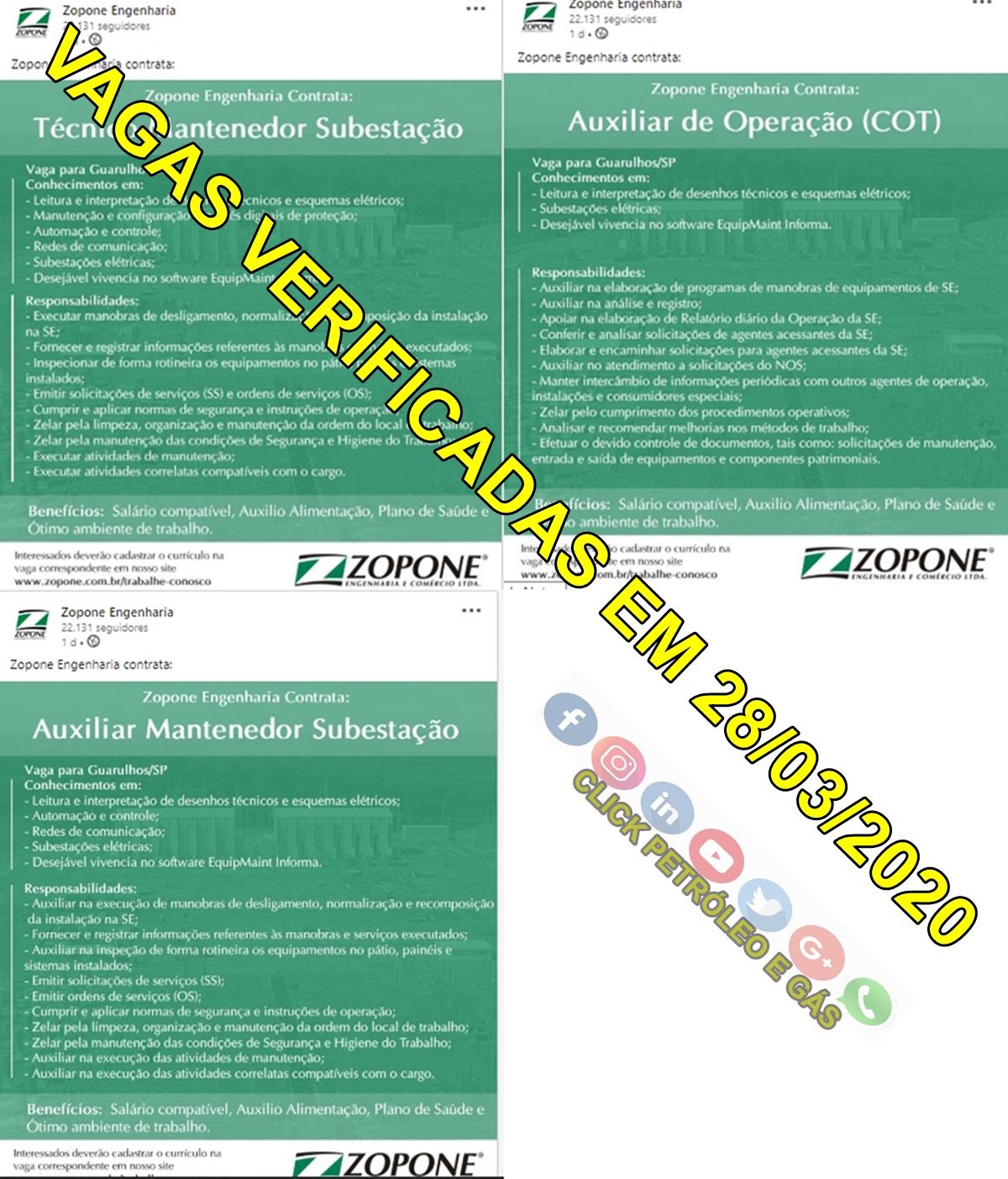 The week ends with job vacancies to work in construction projects 28/03/2020 Flavia Marinho - c