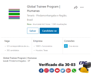 tenaris, trainee program, são paulo,