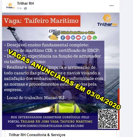 New offshore contract in Macaé demands job openings for elementary education professionals