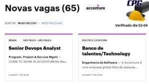 accenture, vagas, emprego, rio de janeiro, são paulo