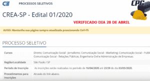 crea sp, internship program, vacancies, são paulo