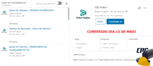 baker hughes may 15, job openings, technician, engineer