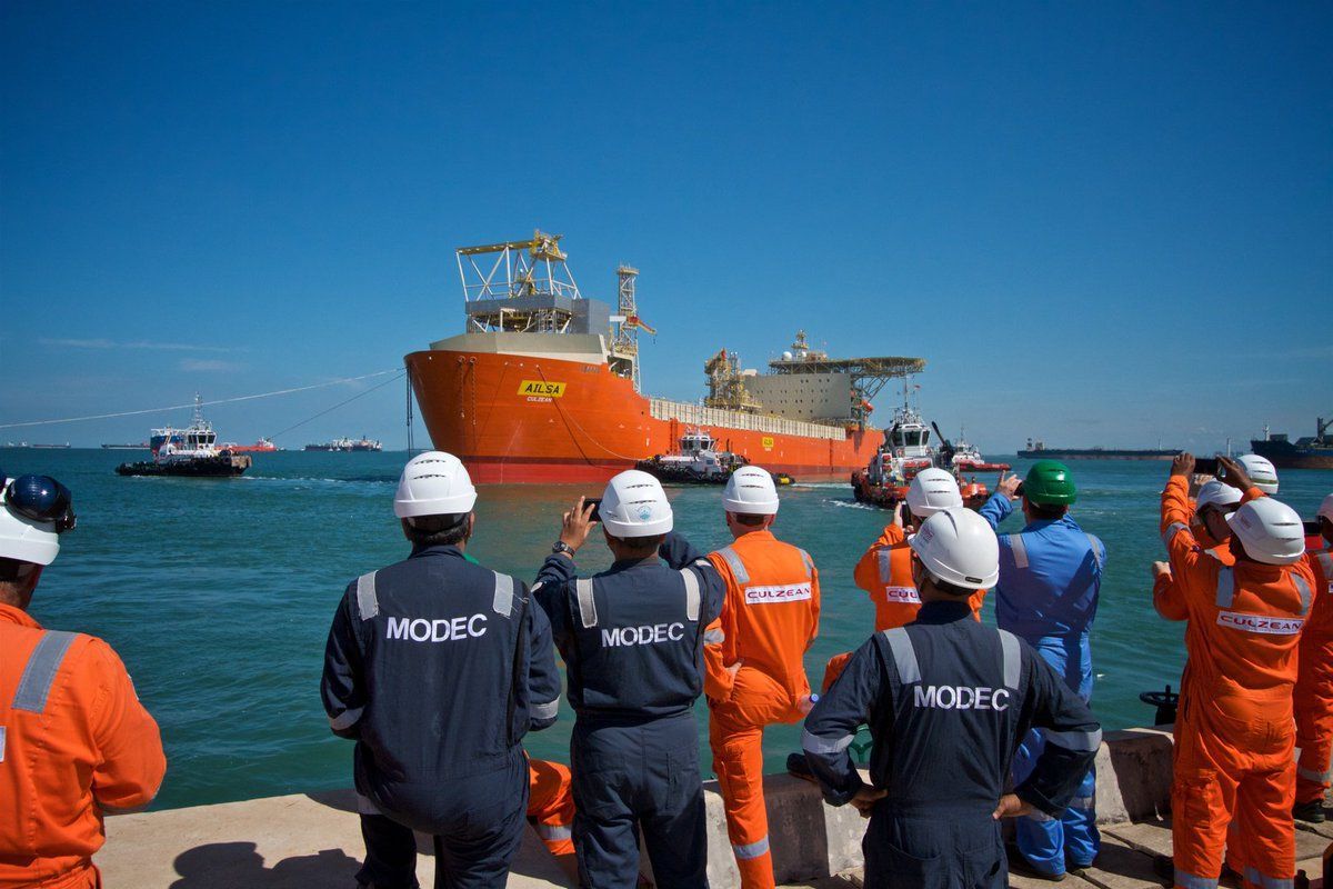 Vagas onshore, offshore, Modec