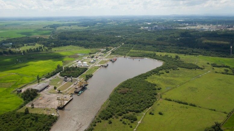 obras, dragagem, canal de feitoria, rio grande do sul