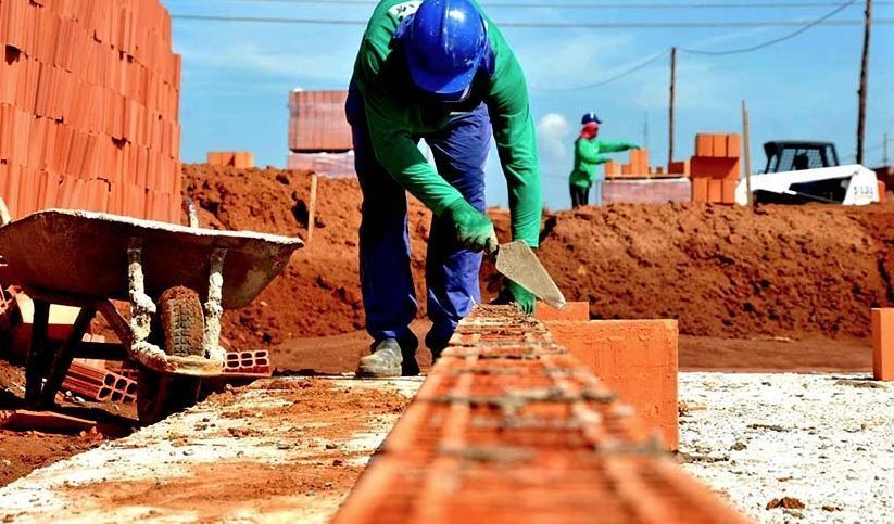 construção civil, Minas Gerais, Tocantins, emprego