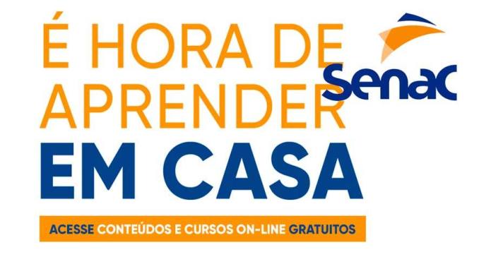 Mais de 4 mil vagas em 100 opções de cursos gratuitos e totalmente online são oferecidas pelo Senac