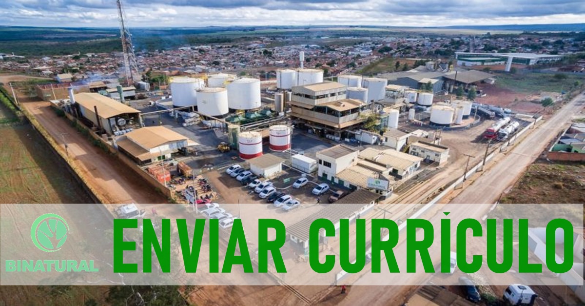 Captação de currículo para atender nova unidade de biodiesel da Binatrural em Simões Filhos, na Bahia. Confira todos os cargos convocados pela empresa