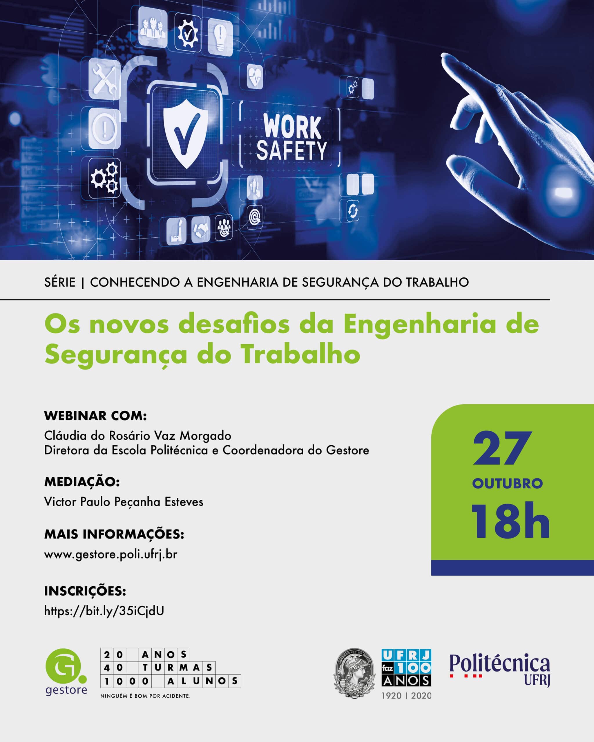 Webinar debate os novos desafios do Engenheiro de Segurança do Trabalho