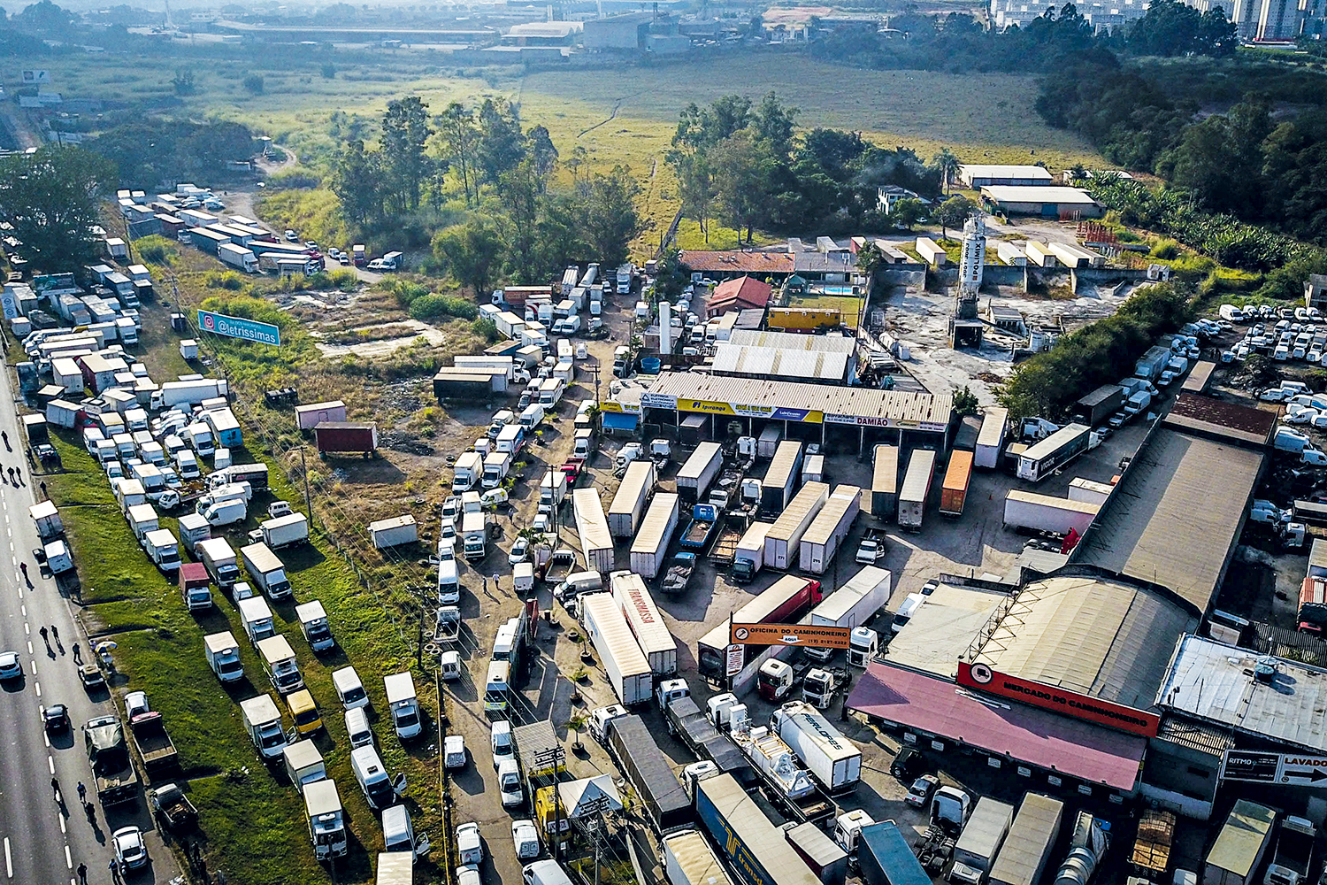 Greve - caminhoneiros - paralização
