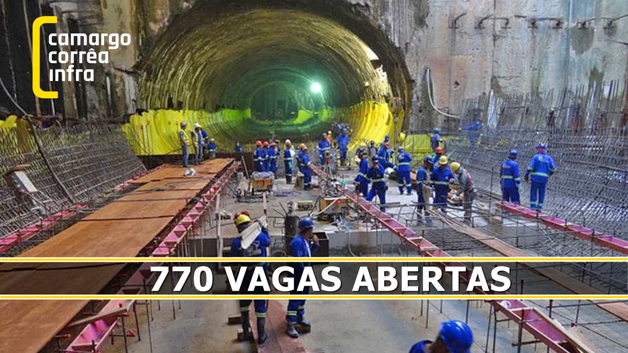 Camargo Corrêa - construtora - construção civil - emprego - Minas Gerais