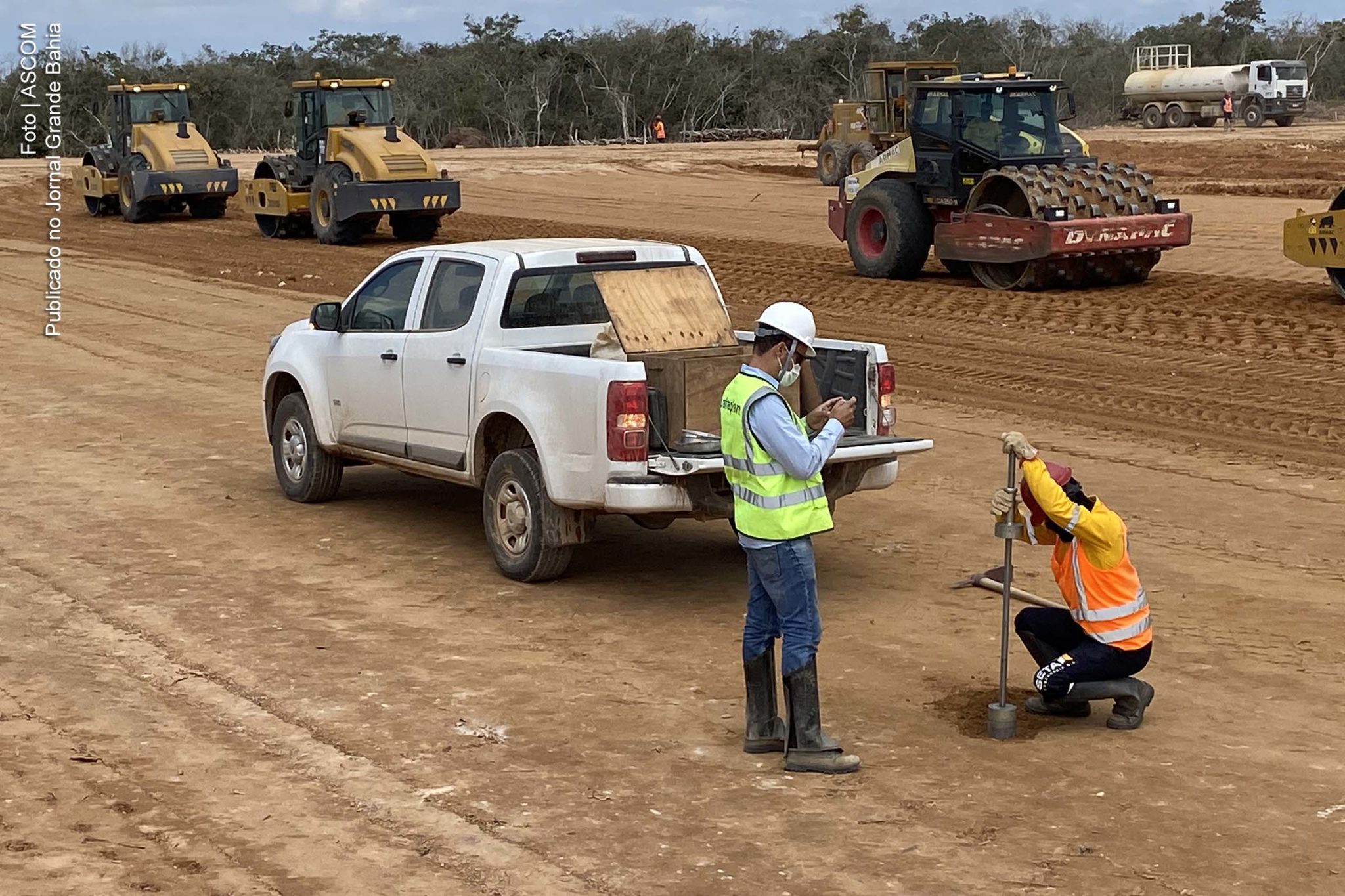 Construção, complexo eólico, Bahia, obras