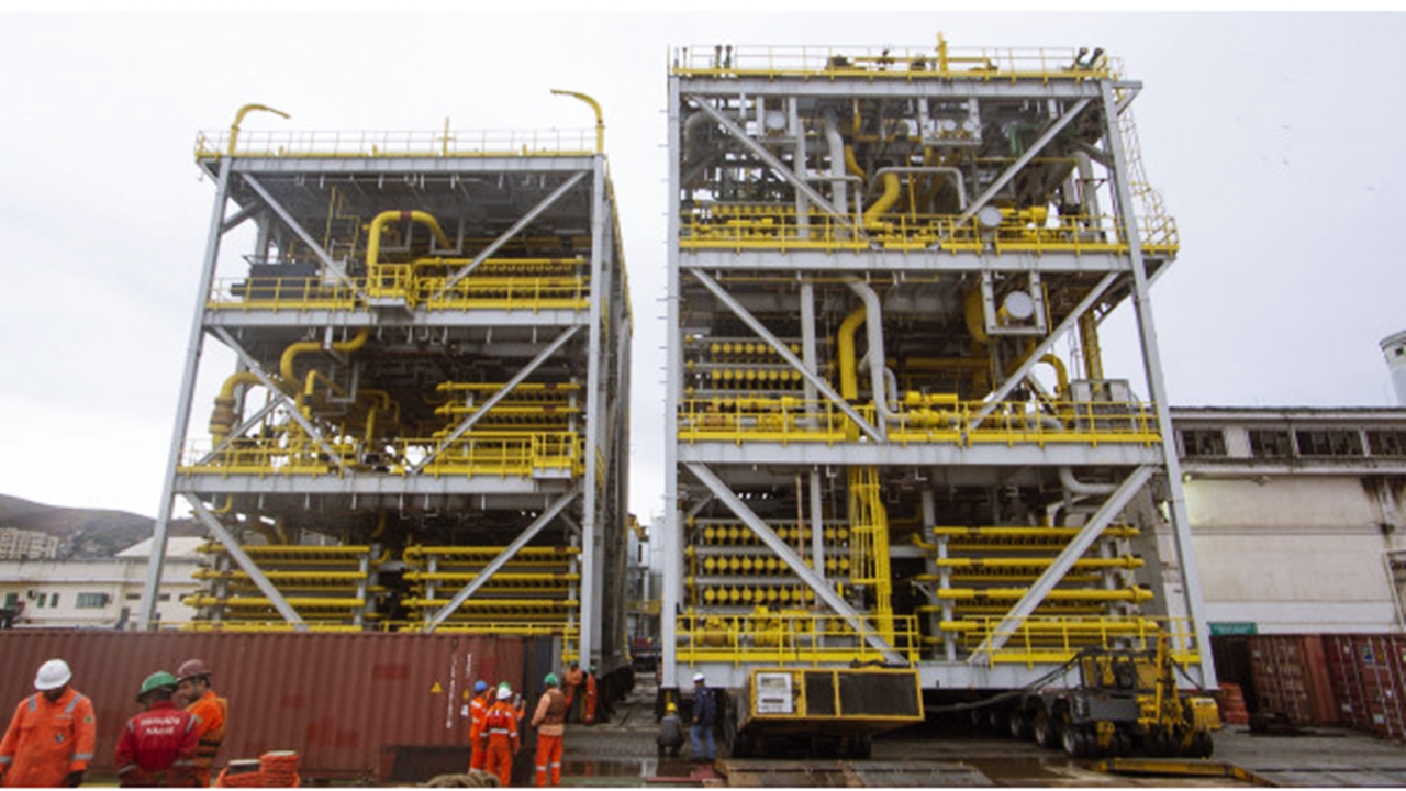 petrobras - skids - remoção de co2 - plataformas de petróleo - P-72 - P-73