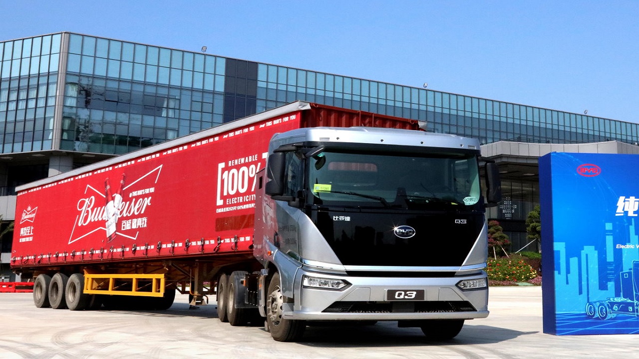 BYD - chinesa - caminhões - Budweiser