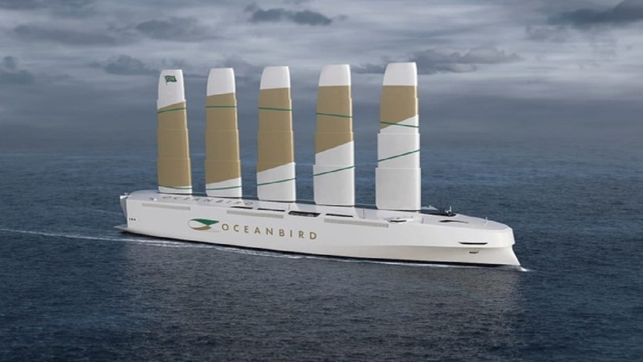 energia eólica -navios - alto mar