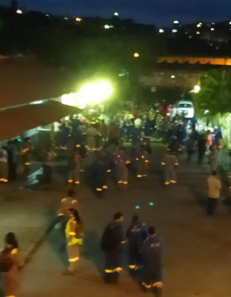 Crowd at Petrobras Refinery