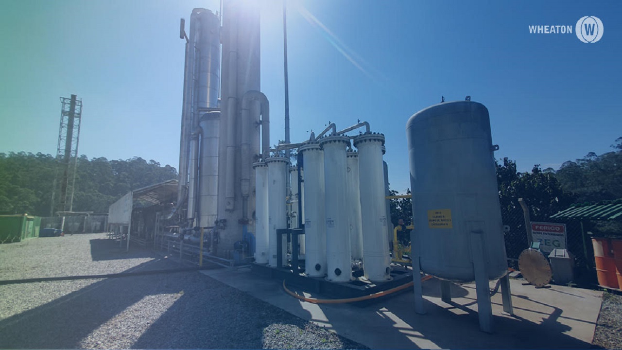 Wheaton - vbiometano - gás natural - vidro -