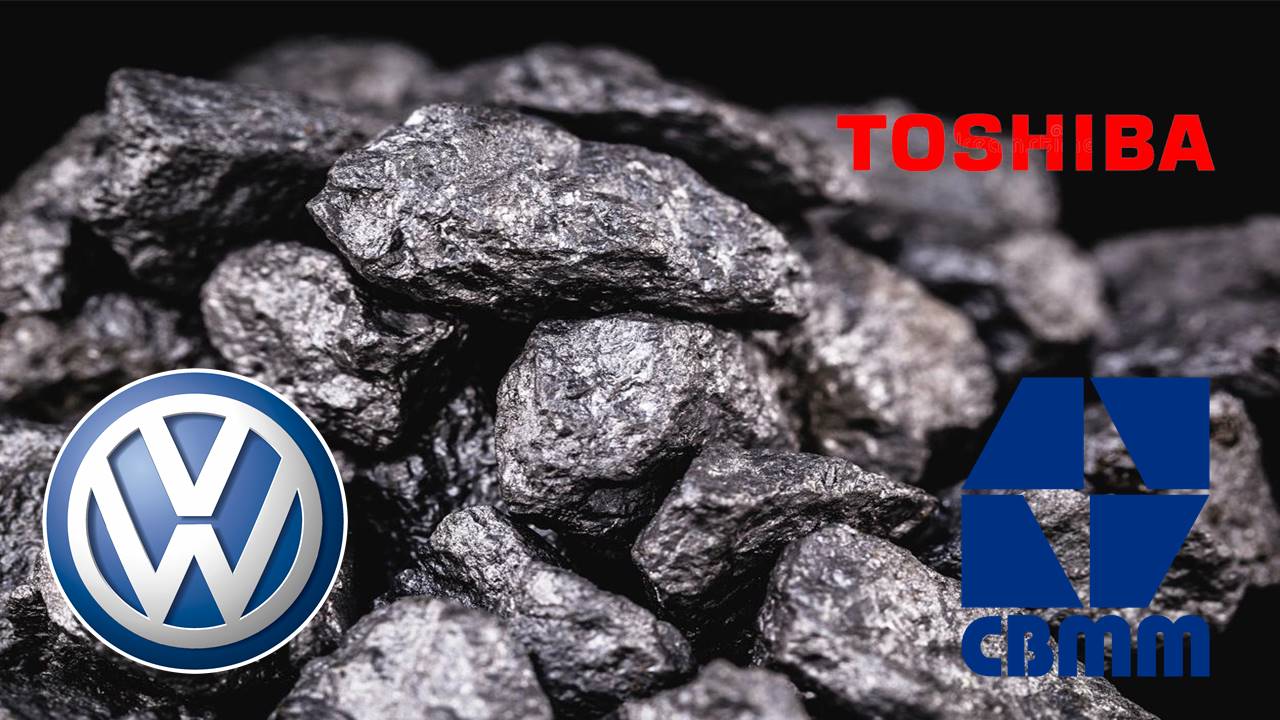 nióbio grafeno cbmm Toshiba Volkswagen bateria elétrica