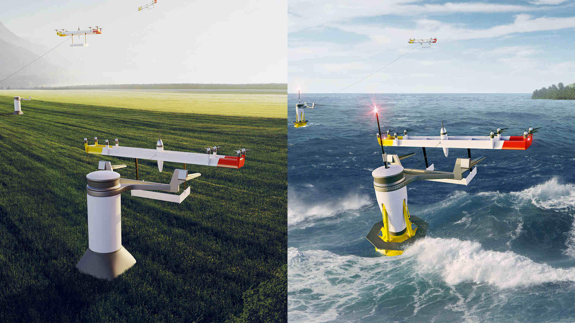 turbina eólica voadora