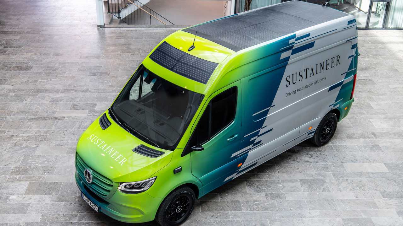Van elétrica - energia solar - autonomia - Mercedes-Benz
