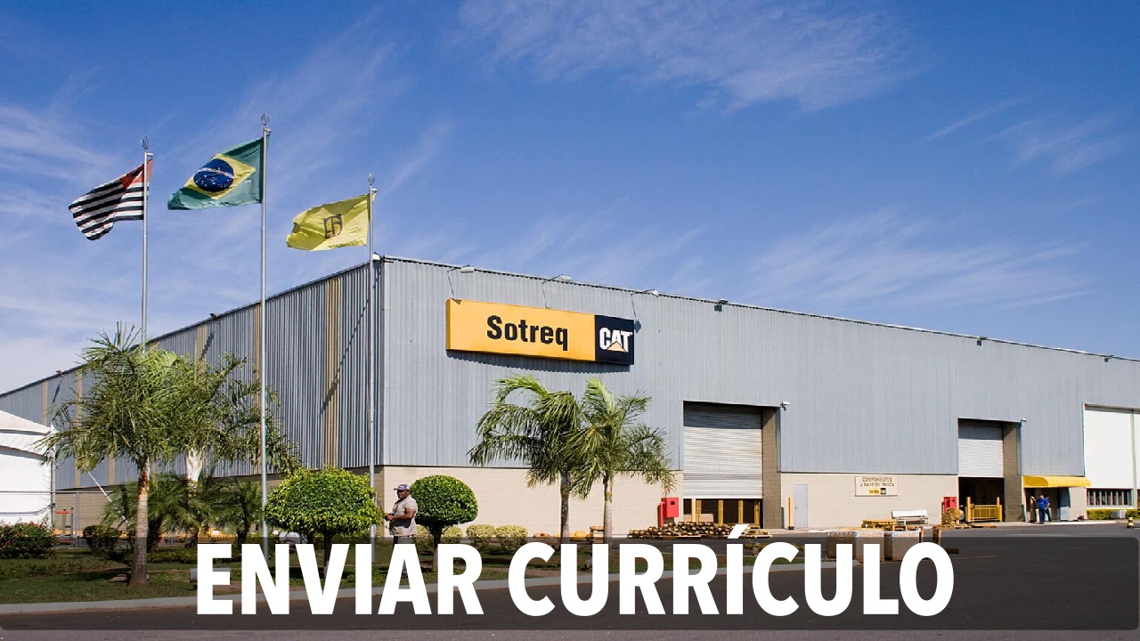 sotreq - caterpillar - emprego - sem experiência - trainee - sp - rj - am