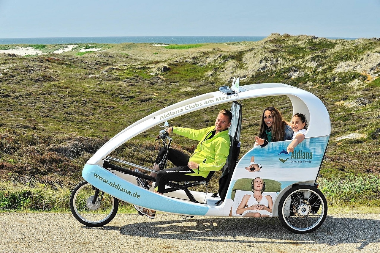 Triciclo elétrico - combustível -