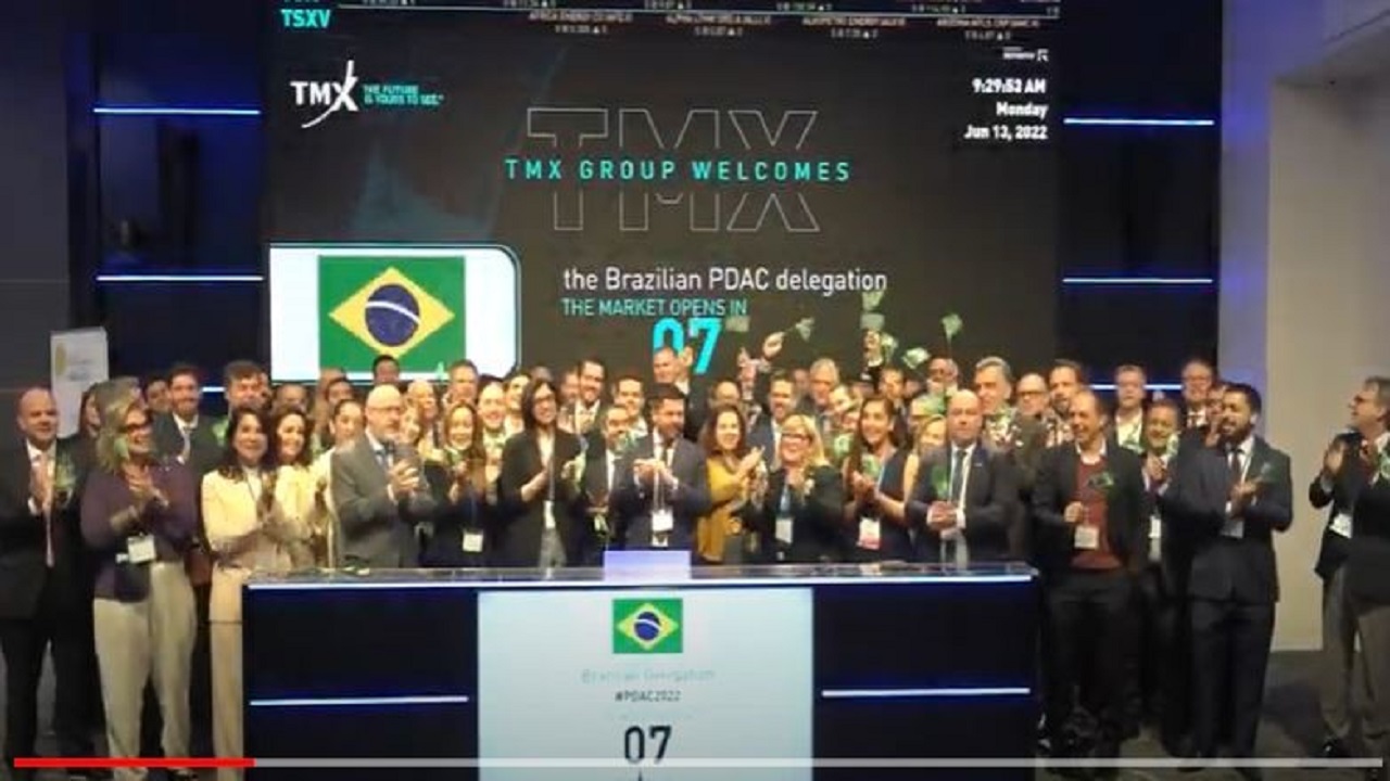 Delegação Brasileira mineradoras, Bolsa de Toronto mostra ao mundo que estamos prontos para atrair investimentos na exploração mineral para cobre, níquel e lítio em prol da transição