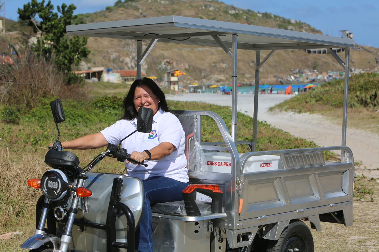 triciclo - combustão - elétrico - energia solar - pesca - pesqueira - petrobras