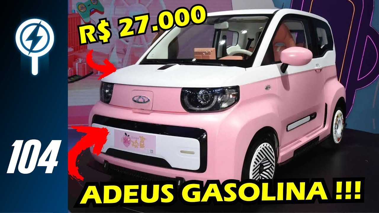 China lança novo carro elétrico com autonomia de até 170 km com valor equivalente a R$ 27.000