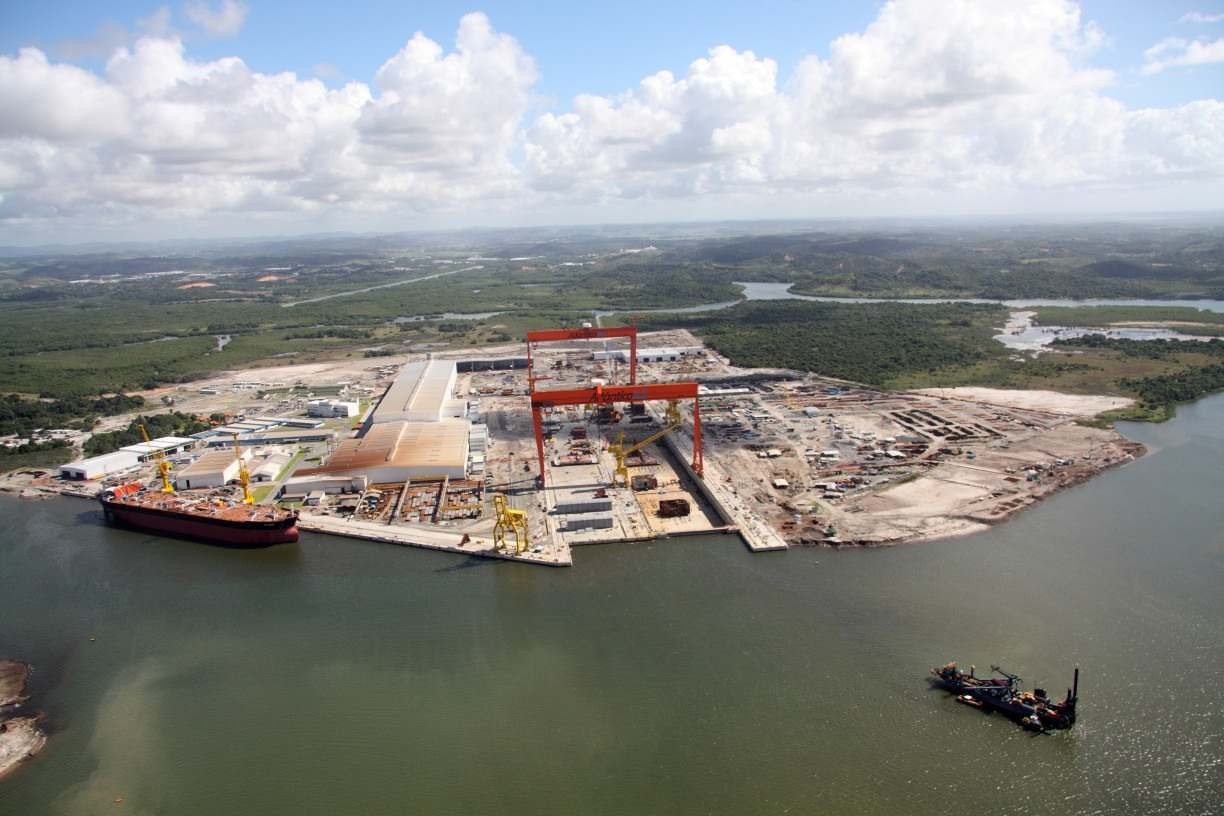 leilão, estaleiro atlântico sul, maersk, tecon
