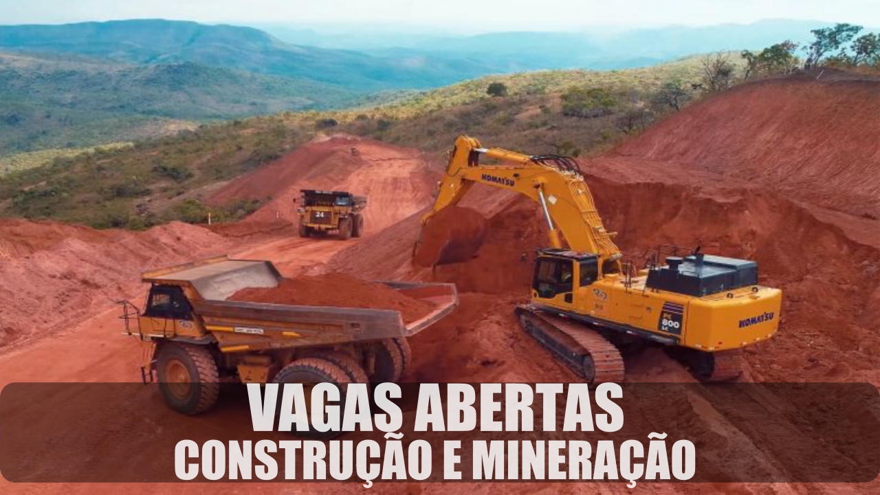 técnico - operador - vagas - emprego - mineração - construção - carteira de trabalho - currículo - CTPS -