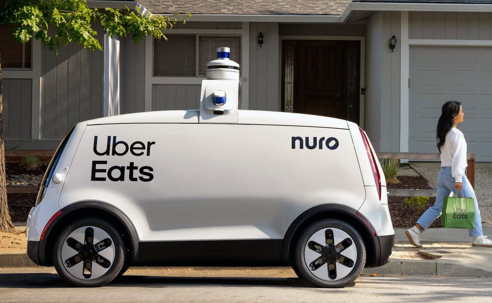 O Futuro é agora Uber Eats começa a testar entregas por meio de Carros Elétricos completamente Autônomos nos Estados Unidos