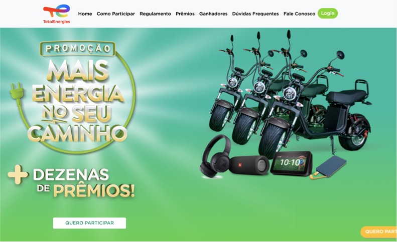Quer GANHAR uma moto elétrica? TotalEnergies lança promoção revolucionária que premiará quem compra gasolina, diesel e demais combustíveis