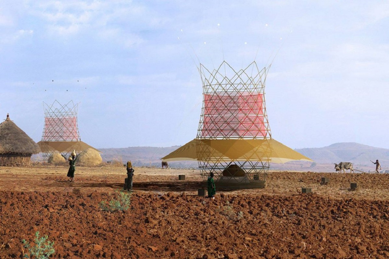 Empresa desenvolve torre de bambu capaz de produzir mais de 20 litros de água por dia sem utilizar eletricidade