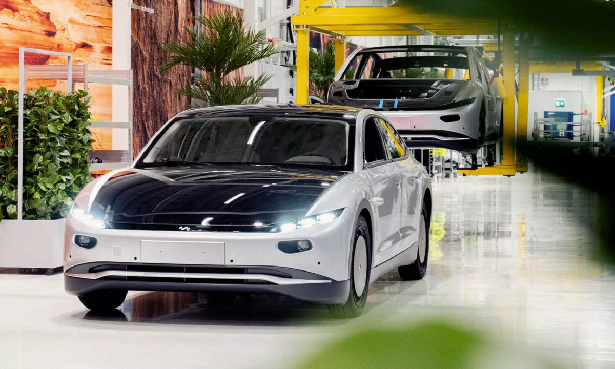 Painéis solares, carro, energia solar