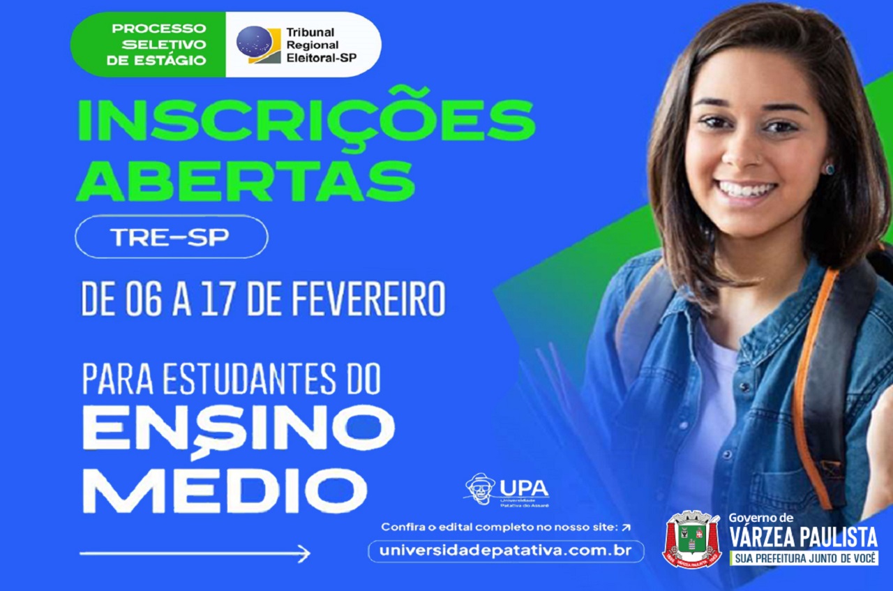 TRE-SP abre processo seletivo com mais de 650 vagas de estágio para estudantes do ensino médio