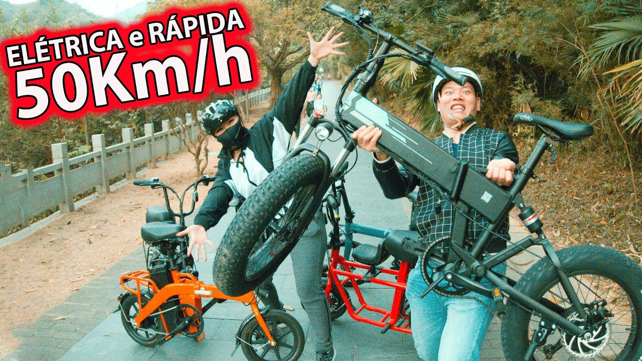 BICICLETA ELÉTRICA DE 500W chega ao mercado atingindo 50kmh  e ainda conta com banco para passageiro