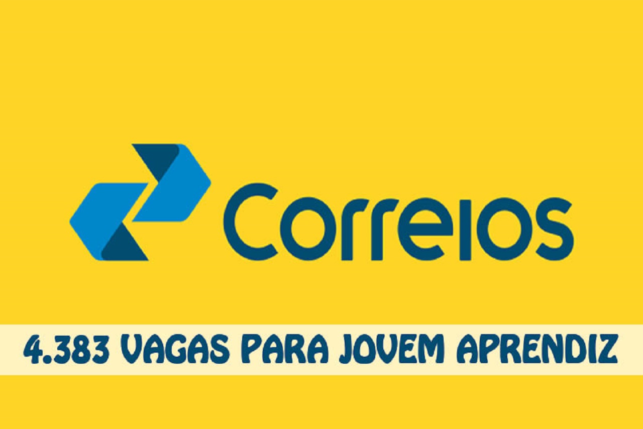 Correios abrem  4.382 vagas sem experiência em vagas home office e presencial, com carga horária flexível para jovens de 14 a 21 anos