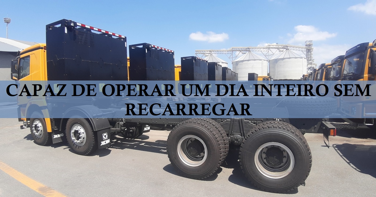 Mineradora, veículos elétricos, porto