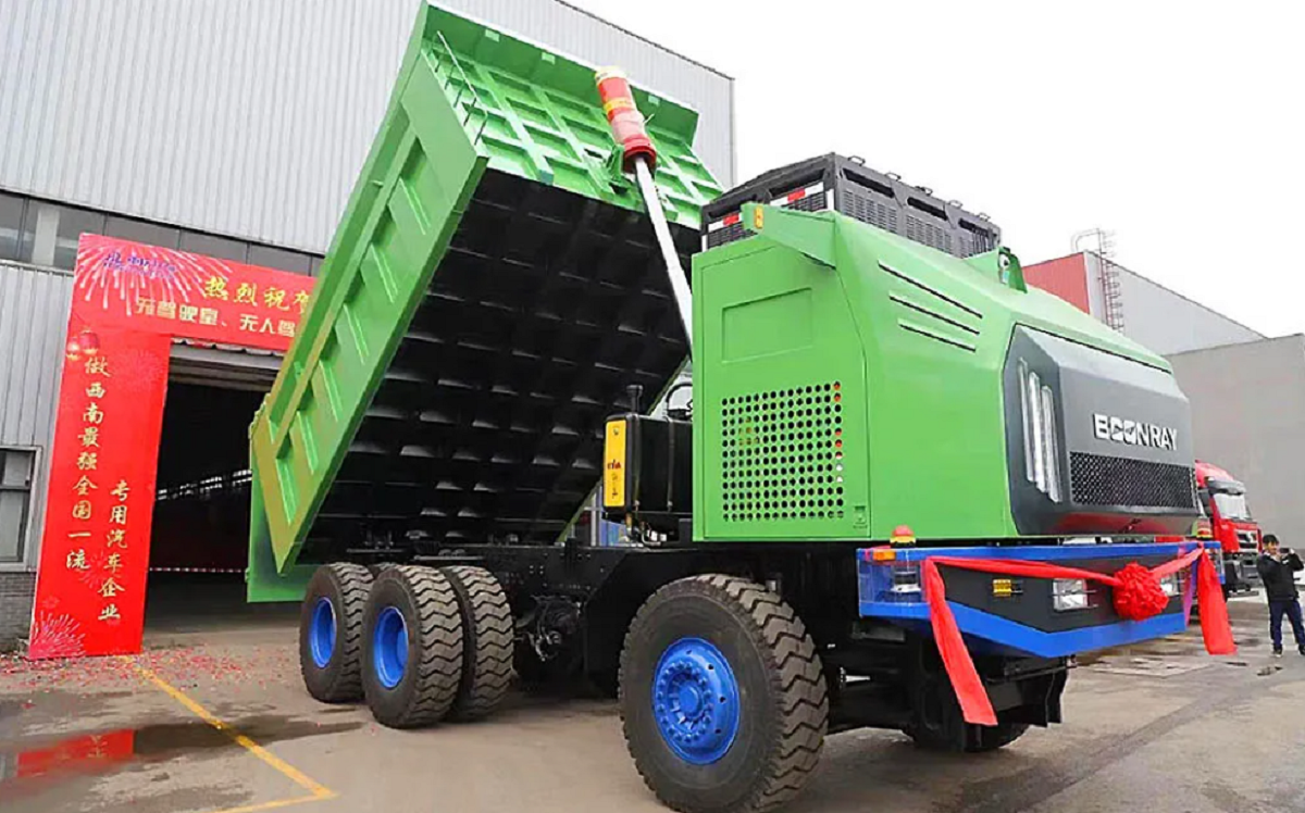 Caminhão elétrico, caminhão, mineração