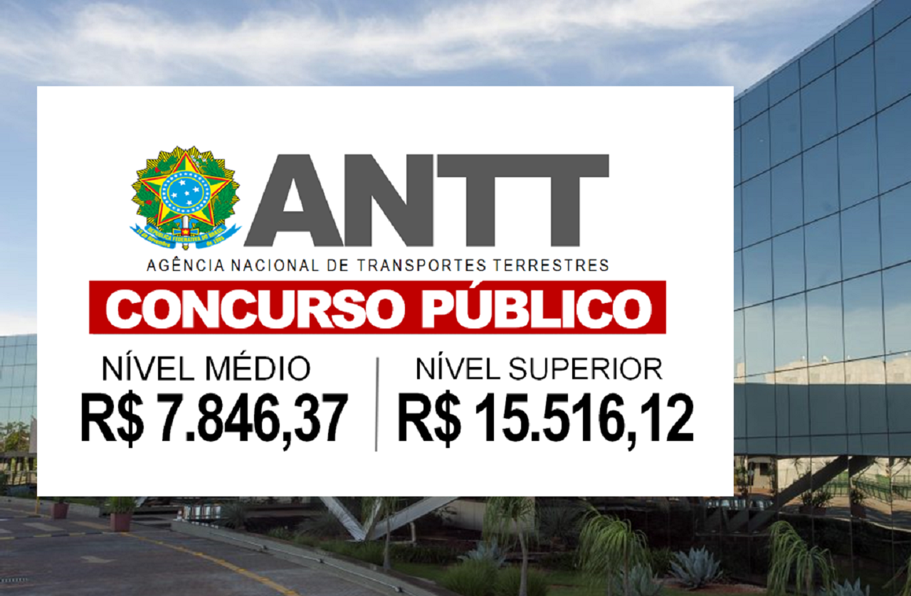 Concurso ANTT 2023 abre mais de 350 vagas para candidatos de ensino médio, técnico e superior com salários de até R15 mil 