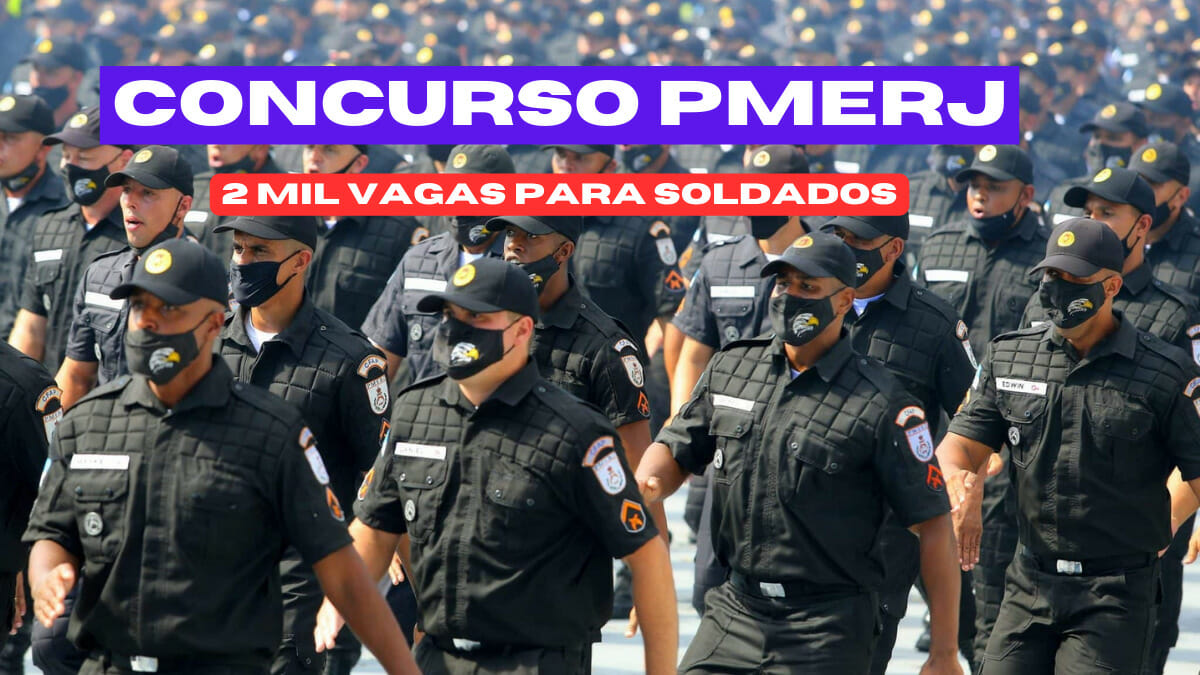 Concurso PMERJ: esse será o primeiro concurso realizado após quase uma década. O último ocorreu em 2014, com edital de seis mil vagas.